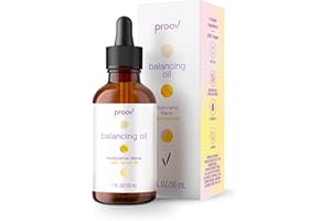 Proov Balancing Oil for Face and Body with 2500 mg bio-Identical USP Natural Progesterone, MCT Oil and Vitamin E Oil (and Lemon Oil) l Vegan Moisturzing Skincare for Women | 1 Fluid oz/30mL