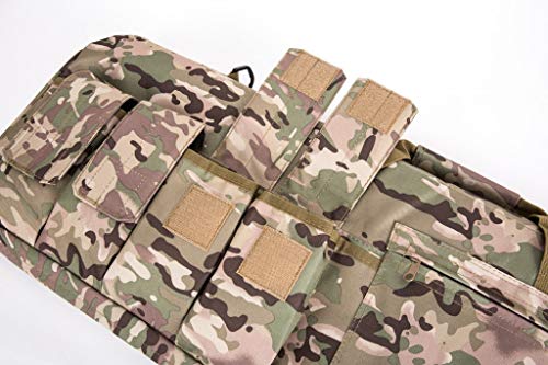 Mlida Rifle Bag Outdoor Tactical Carbine Cases Long Gun Case Bag for Hunting Shooting Range Sports Storage and Transport (CP, 1.2)