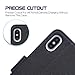 Arae Case for iPhone Xs Max PU Leather Wallet case Cover [Stand Feature] with Wrist Strap and [4-Slots] ID&Credit Cards Pocket for iPhone Xs Max 6.5 inch - Black