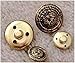 Antique Gold Crowned Eagle 11 piece set metal blazer buttons