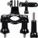 Handlebar Bike Mount Compatible with All GoPro Hero 13/12/11/10/9/8/7/6/5/4/3+/3/2/1 Models -Perfect Seatpost/Clamp for Bicycles & More -with Metal Screws + 3-Way Adjustable Pivot Arm