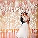 KatchOn, Rose Gold Congrats Balloons - 16 Inch, Pack of 18 | Congratulations Balloons, Graduation Decorations Class of 2024 | Rose Gold Graduation Decorations 2024, Graduation Balloons Class of 2024