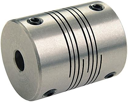 Ruland PSMR32-12-11-A 7075 Aluminum Beam Coupling, 4-Beam Set Screw Style, 12 mm x 11 mm Bores, 31.8 mm OD, 38.1 mm Length
