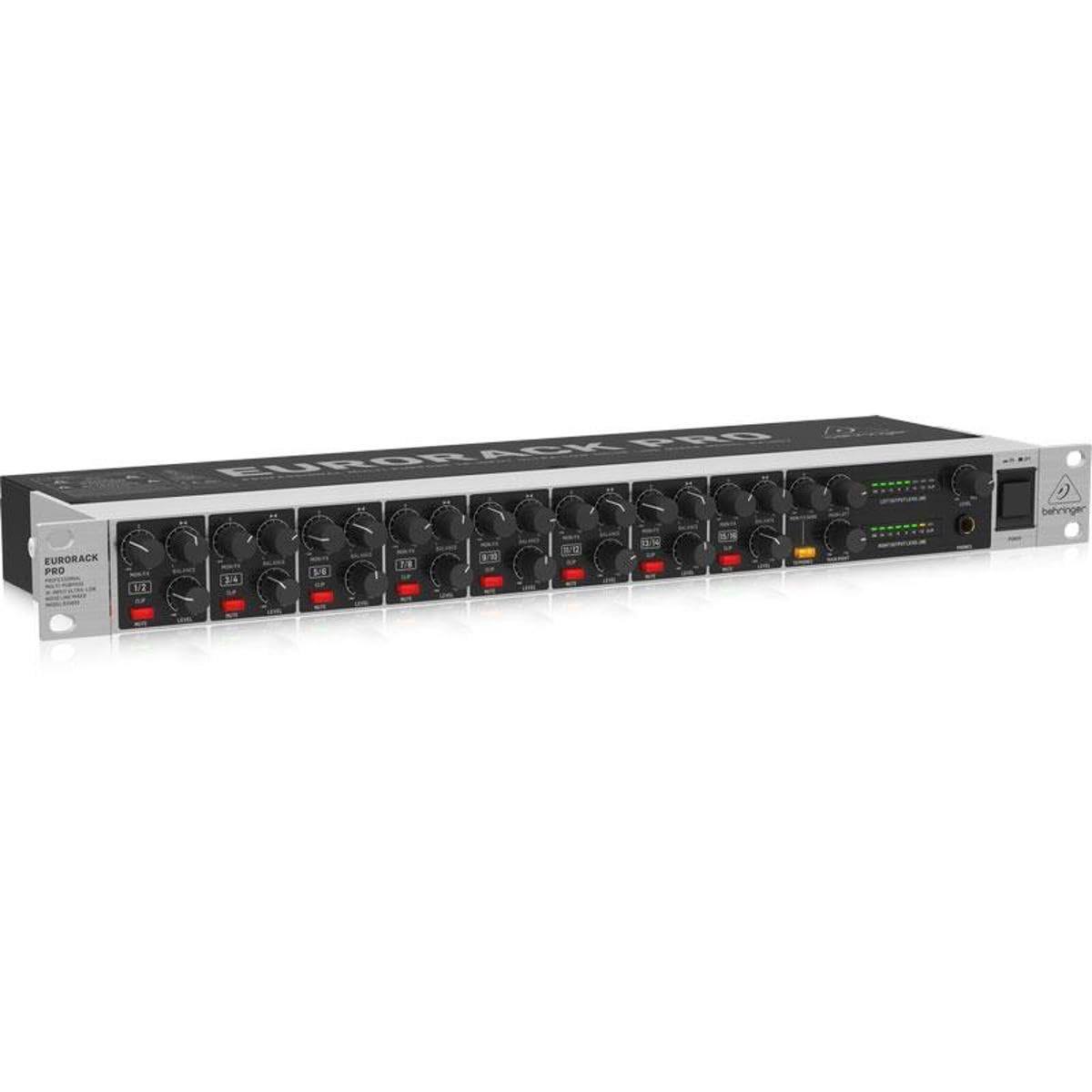 Behringer EURORACK PRO RX1602 V2 Mezclador de línea profesional multiusos de 16 entradas con ruido ultrabajo