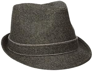 Image of Haggar Men's Donegal Fedora, Brown, Large/X-Large
