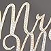 Ella Celebration Mr and Mrs Wedding Cake Topper Gold Rhinestone Monogram Decoration Mr & Mrs (gold)