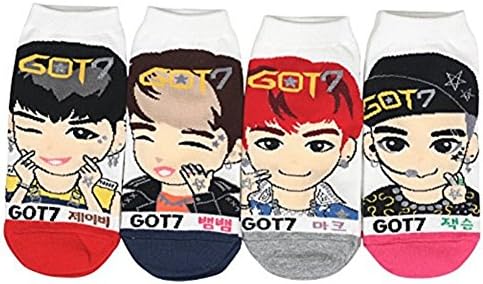 Womens Kpop GOT7 Socks 4 Pack One Size Fits All