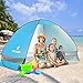BATTOP Pop Up Beach Tent Camping Sun Shelter Outdoor Automatic Cabana 2-3 Person Fishing Anti UV Beach Tent Beach Shelter, Sets up in Seconds (LightBlue)
