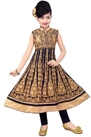 Rajwada Kid Indian Ethnic Bollywood Party Long Frock for Girls