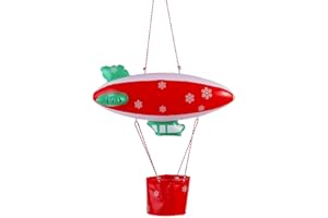 E-TING Santa Clothing Accessories Inflatable Fire Balloon Ship Flying Boat for elf Doll Christmas Decoration（Doll is not Incl