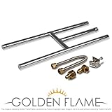 18" x 6" (Natural Gas) Fire Pit and Fireplace H-Burner (304 Series SS) w/connection kit