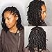 3 Pack Spring Twist Crochet Hair 8 Inch Short Ombre Crochet Braids Synthetic Braiding Hair Extensions Jamaican Bounce Curl (#1B)