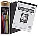 Scratchboard Artists Tools Drawing Pack - Black Coated 8 1/2 x 11