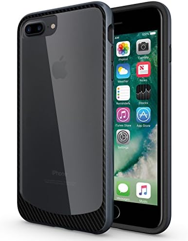 iPhone 6s Plus Case, iPhone 7 Plus Case,Zisure[The Clear]Heavy Duty Clear Cover Enhanced Drop Protection Phone Cases For iPhone 6 Plus/6s Plus &amp; iPhone 7 Plus (5.5 inch)(Navy Gray)