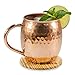 Moscow Mule Copper Mugs - Nozdrovia - 2 Pack - 100% Solid Copper, 16 oz Capacity, Hammered Finish, Classic