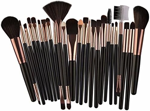 QiHorr TM 25pcs Makeup Brushes Set Foundation Blending Blush Eye Shadow Brow Lash Fan Lip Face Make Up kabuki Brush Beauty Tool Kit [Hf]