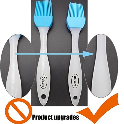 Daixers Silicone Basting Pastry & BBQ Brushes (Set of 5, Colorful) Durable, Attractive, Heat Resistant Kitchen Utensils Dishwasher Safe Soft and Flexible Essential Cooking Gadget, Bakeware Tool - Thumbnail 3