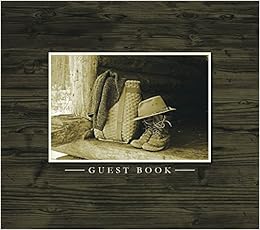 Guest Book Rustic Wood And Nature Design For Cabins Camps Etc