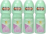 Mitchum for Women Roll On, Advanced Control 48 Hours, Shower Fresh, Anti-perspirant & Deodorant, 100 Ml/3.38 Oz (Pack of 4)