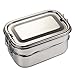 Bare Ware Three Layer Stainless Steel Lunch Box Set - Eco Friendly Food Container Bento with Tray - For Adults and Kids