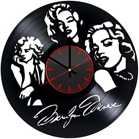 Marilyn Monroe Vinyl Record Wall Clock Unique gifts for him her Gift Ideas for Mothers Day Father birthday anniversary wedding cute and funny original gifts for everybody