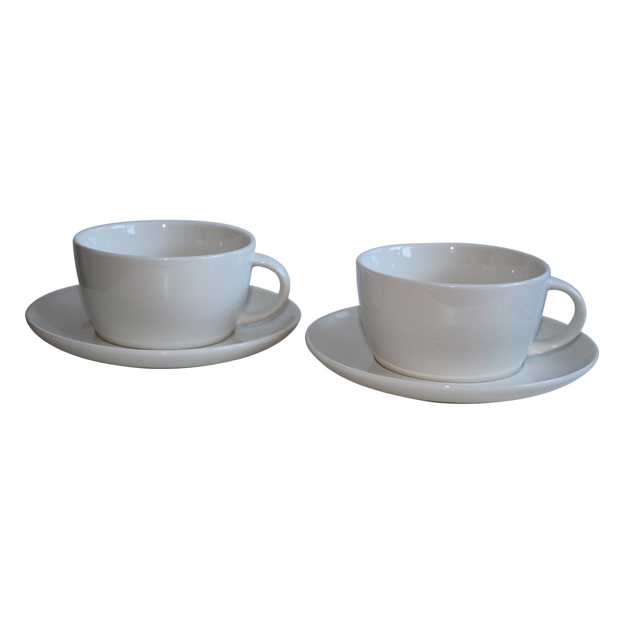 STARBUCKS Fore Here Collectors Coffee/Tea Cups Set of 2 White