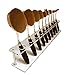 ABC® 10 PCS Brush Storange PlaceOrganizer Clear Acrylic 10 Lattices Cosmetic Display Shelf (Clear)