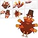 URATOT 9 Sets Thanksgiving Turkey Craft Kits DIY Festive Fall Thanksgiving Party School Activities Door Hanging Decoration Party Favor