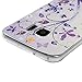 Galaxy S7 Edge Case - Mavis's Diary 3D Handmade Bling Crystal Shiny Sparkle Diamonds Purple Cirrus Pattern Full Edge Clear Hard PC Cover for Samsung Galaxy S7 Edge & Dust Plug & Stylus Pen