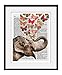 Elephant With Butterflies 11x14 Inch Reproduction Vintage Dictionary Art Print With