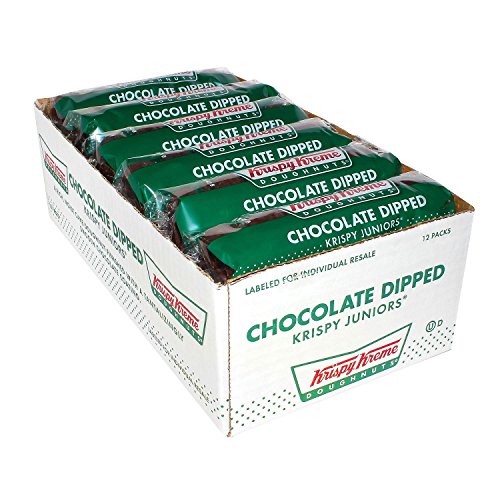Krispy Kreme Chocolate Dipped Krispy Juniors Doughnuts (36 Ounce - Pack of 12)