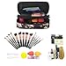 Relavel Small Makeup Bag, Nylon Travel Storage Brush Makeup Bag, Suitable for Women, with Detachable Partition, Easy to Carry, Stylish Atmosphere, Must-choice for Holiday Gifts Black