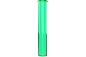 Dragon Chewer 116mm CR Plastic Packaging Pop Top Tubes - Child Resistant Travel Holder Vial Containers - 500 qty (Translucent Green)