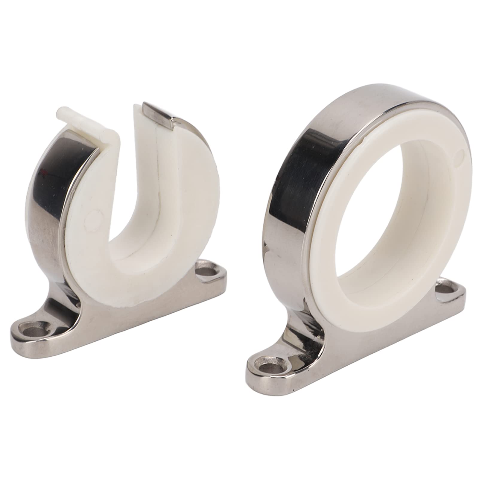 Holigie Fishing Rod Holder, Fishing Pole Holders 316 Stainless Steel Horizontal, Wall Mount Fishing Rod Holder for Garage Marine Automobile Truck Rv