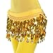 BellyLady Belly Dance Hip Scarf Skirt Wrap With Paillettes Christmas Gift Idea-Pink