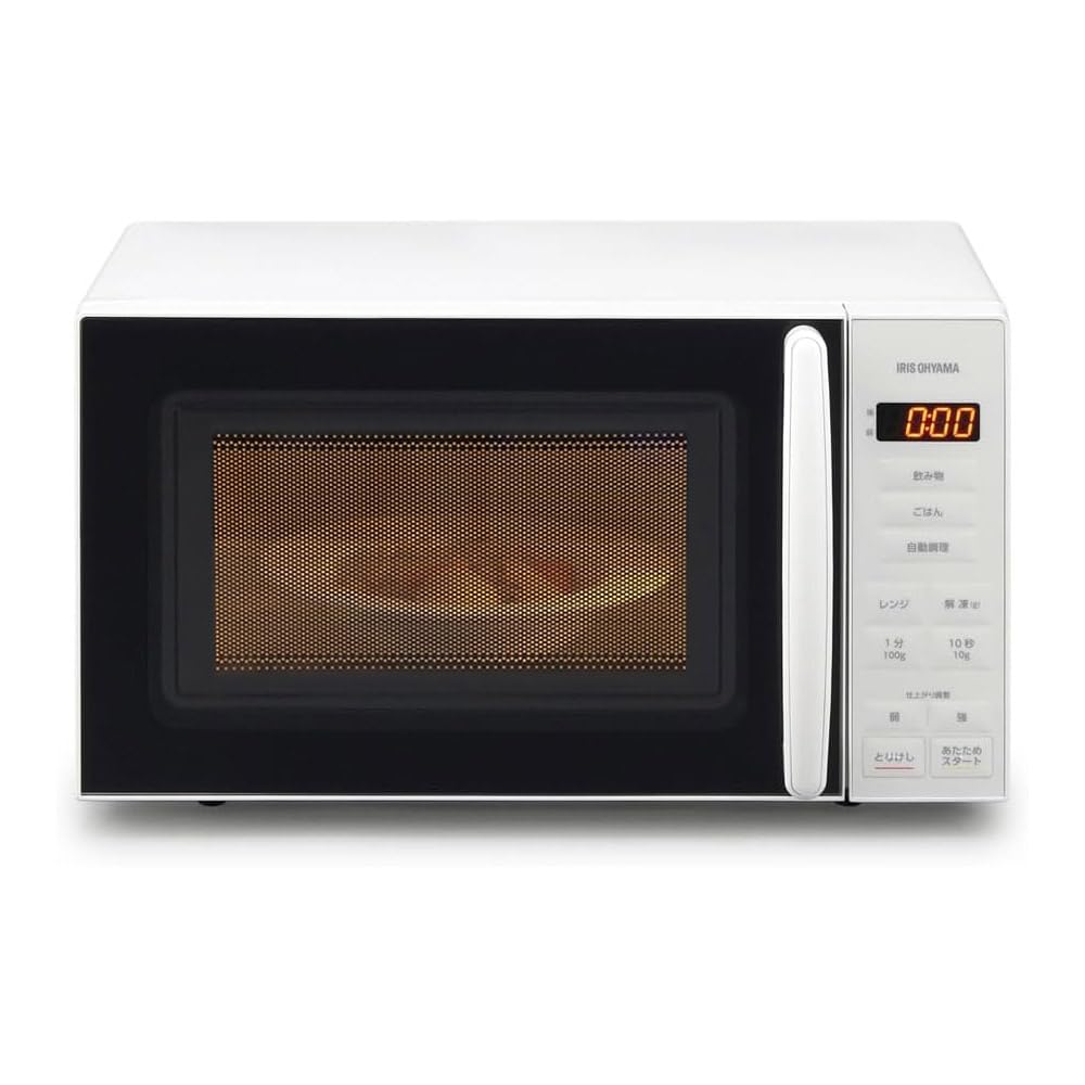 アイリスオーヤマ 電子レンジ 17L ターンテーブル ヘルツフリー 単機能 全国対応 PMG-T179-W ホワイト商品画像