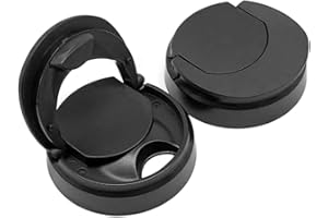 Flip Top to-Go Lid Compatible with Magic Bullet Blender Accessories & Replacement Part (2 Pack, Black)