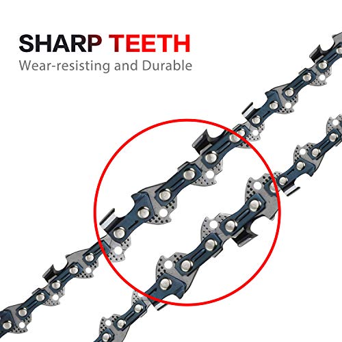 SALEM MASTER 18 Inch Chainsaw Chains .050" Gauge 3/8 LP Pitch 62 Drive Links, SemiChisel