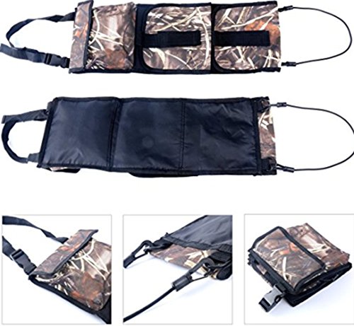 GnG portable Camouflage Seat Back Gun Rack & gun bags, sling pair storage organizer for 2 guns, rifles, shotguns in Cars, Trucks & SUV, Car storage for Hunting sports
