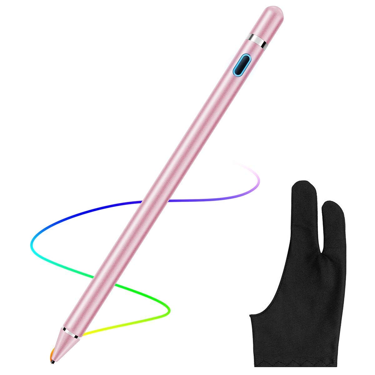 AICase Capacitive Stylus Pen 1.45mm High Precision and Sensitivity Point Capacitive Stylus Compatible for iPhone iPad Pro iPad Air 2 Tablets,Work at iOS and Android Capacitive Touch Screen (Rose Gold)