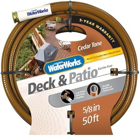 Amazon Com Deck Patio Hose 5 8 X 50 Black Garden Outdoor