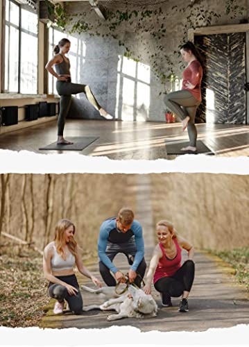 UMSIFEY Workout Leggings for Women M-2XL Black Soft Tummy Control High Waist Yoga Pants (Black-2p, XXL)