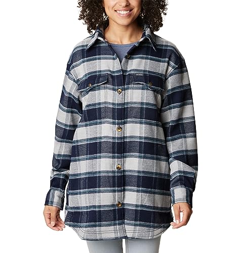 Columbia Damen Calico Basin™ Shirt Jacket Baby Jacke, Dark Nocturnal Buffalo Ombre,