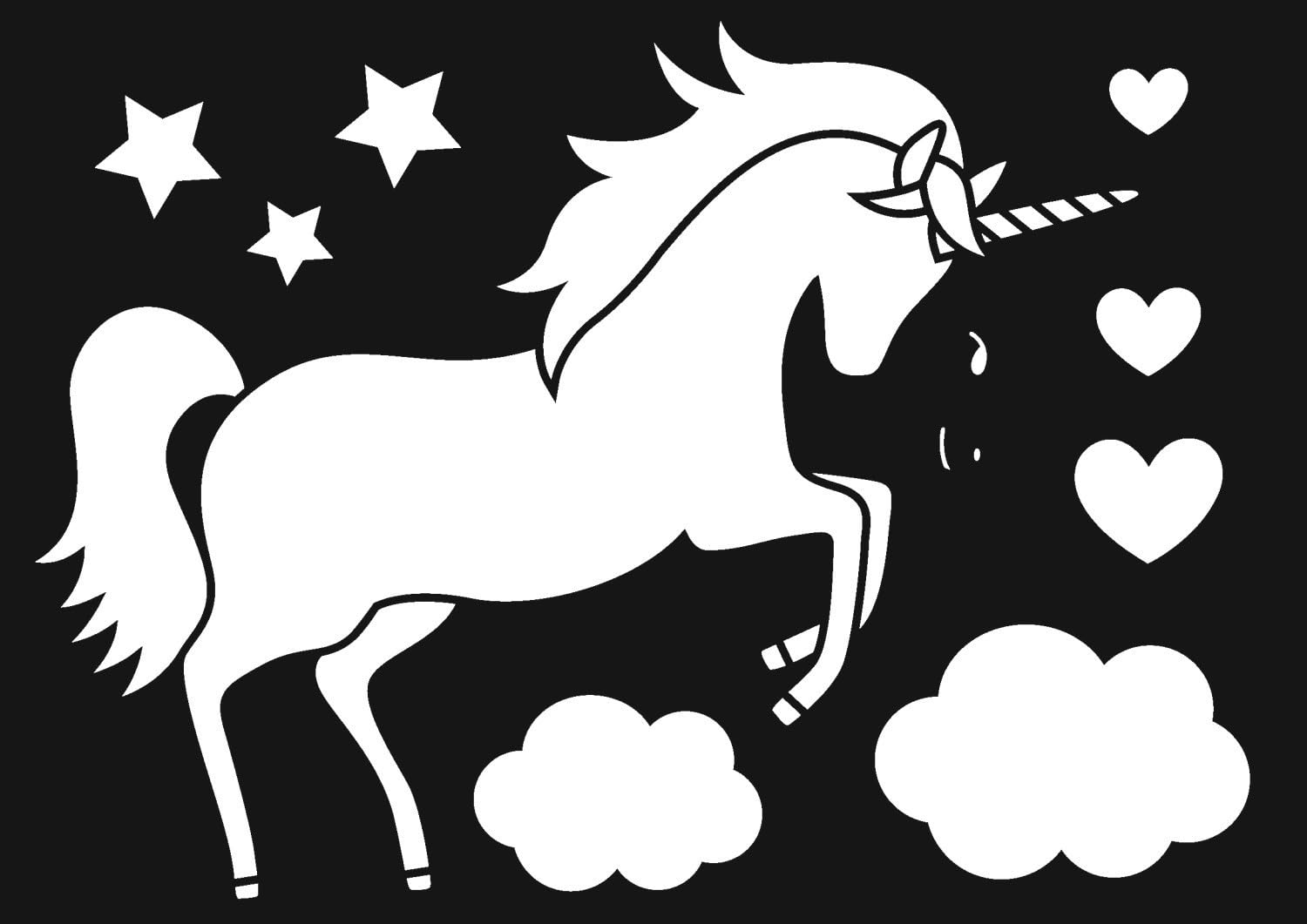 Artemio A4 Unicorn Stencil