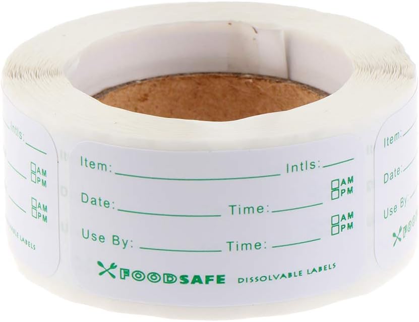 Diyiming Freezer Labels Date Content Label,1×2 Inches Removable Food ...