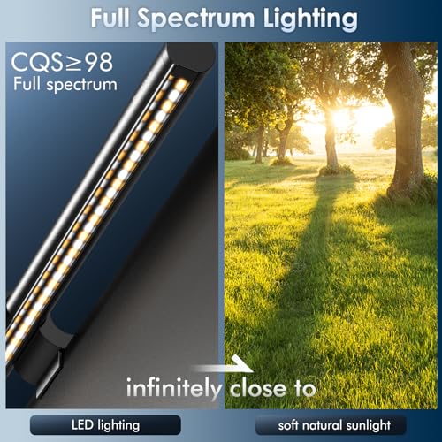 Quntis Monitor Light Bar with Backlight and Remote Control, 40cm Monitor Lamp with Stepless Brightness & Hue Adjustment, CRI≥95 Eye-Care No Screen Glare Computer Screen Light Bar for Home Office Work