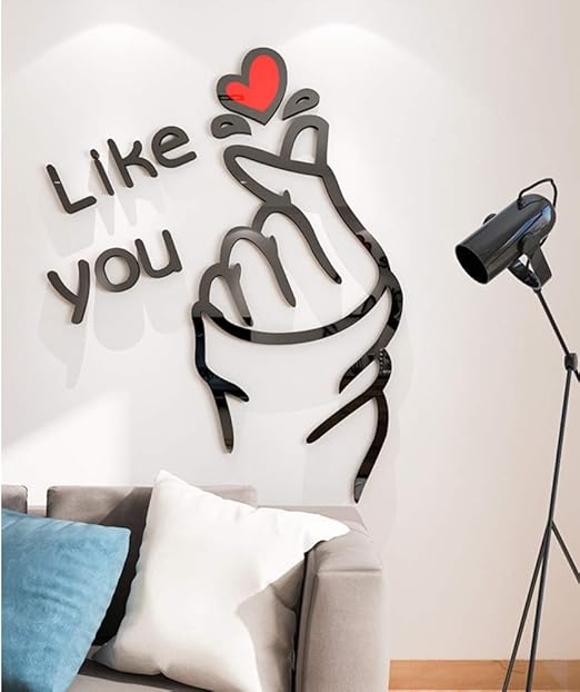 Qtqhome 3d Familia Decoracion Tatuajes De Pared Rojo Como Tu Arte