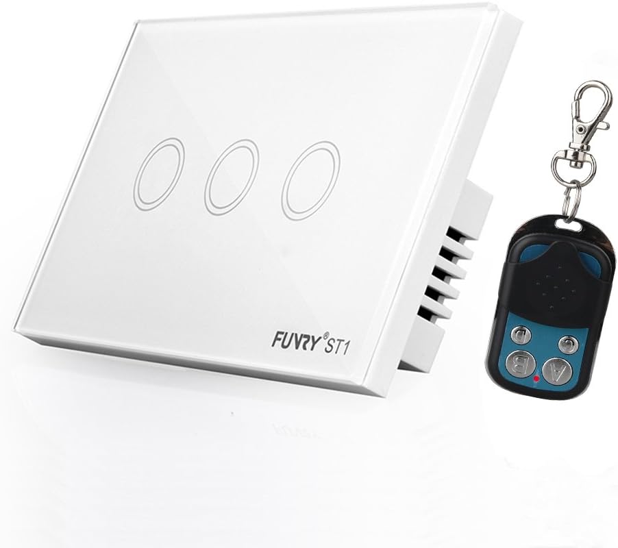 FUNRY Smart Home Wall Light Switch, US Standard 110v - 240v (remote switch 3gang)