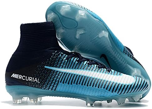 Mercurial Superfly V FG Black/White/Blue (9.5 US)