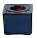 Square Self Watering Ceramic Pot with Felt Feet - Blue - 4 3/8" x 3"